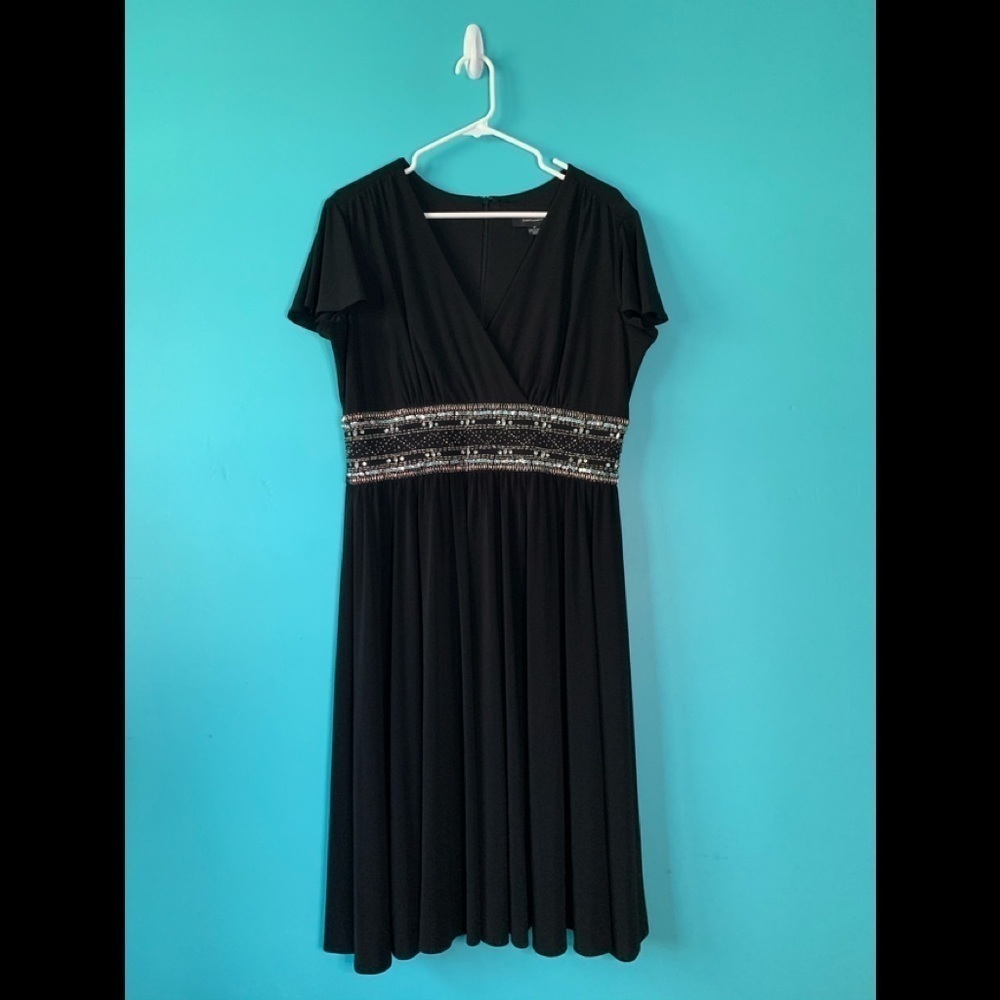 R & M Richards dress 14 wedding formal beaded
